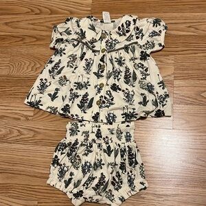 The woods by Kate Quinn modal floral top and bloomers